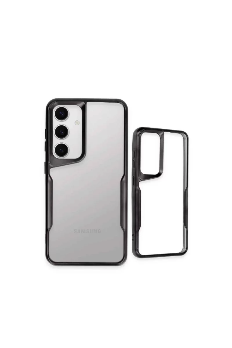 Newface Samsung Galaxy A24 4G Kılıf Boyi Silikon Kapak - Titan Gri