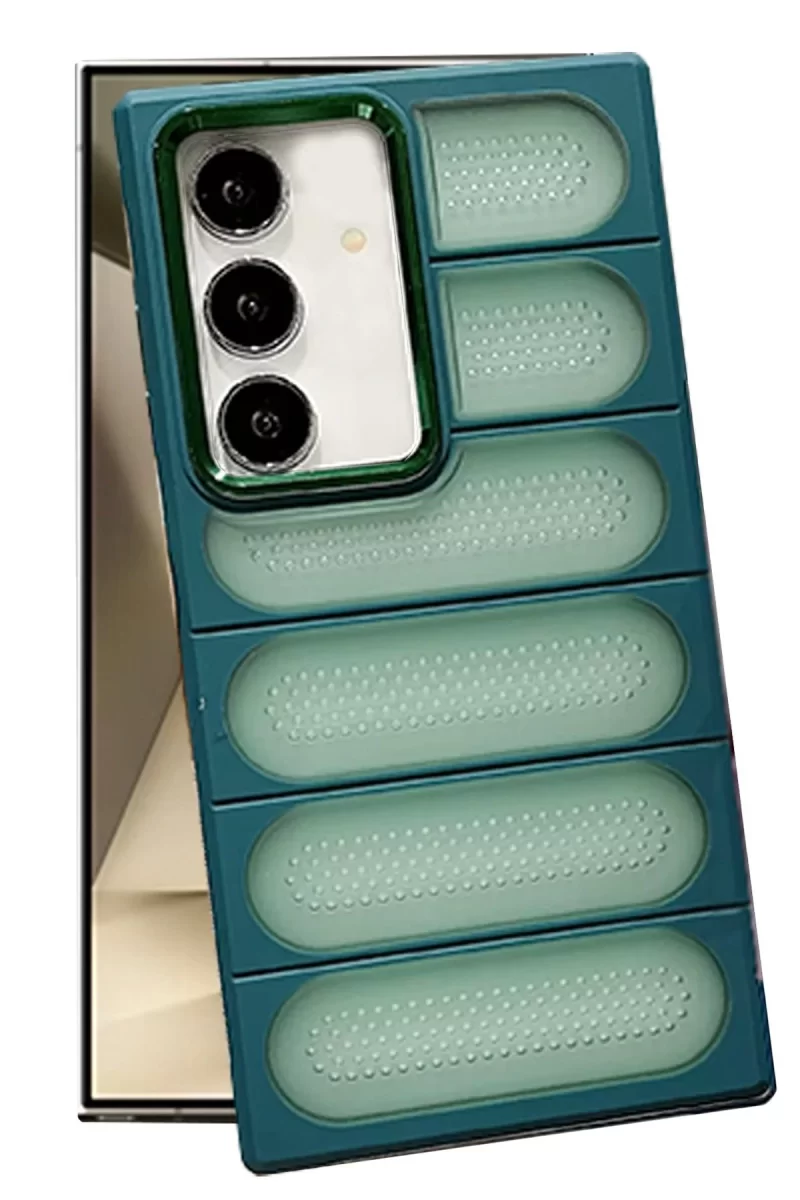 Newface Samsung Galaxy S24 Plus Kılıf Airmax Silikon Kapak - Koyu Yeşil