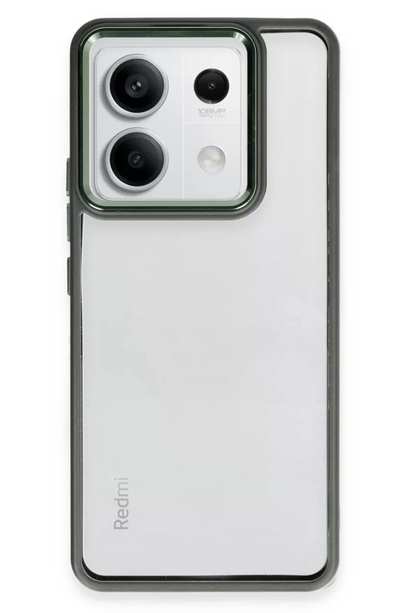 Newface Xiaomi Redmi Note 13 4G Kılıf Power Silikon - Koyu Yeşil