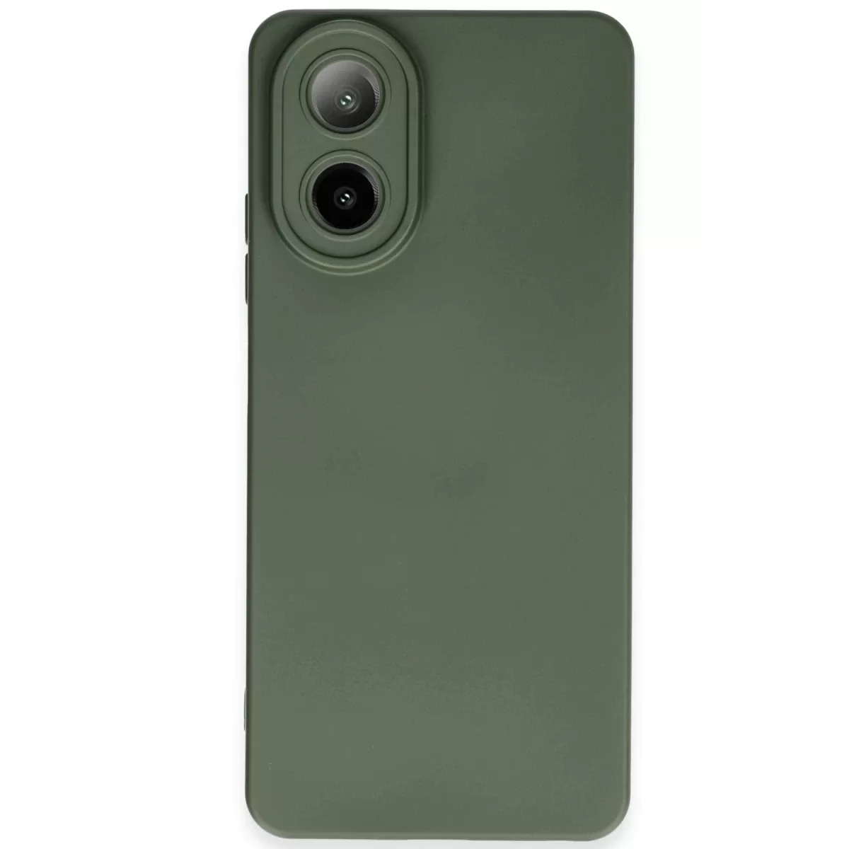 Newface Oppo A38 Kılıf Nano içi Kadife Silikon - Koyu Yeşil
