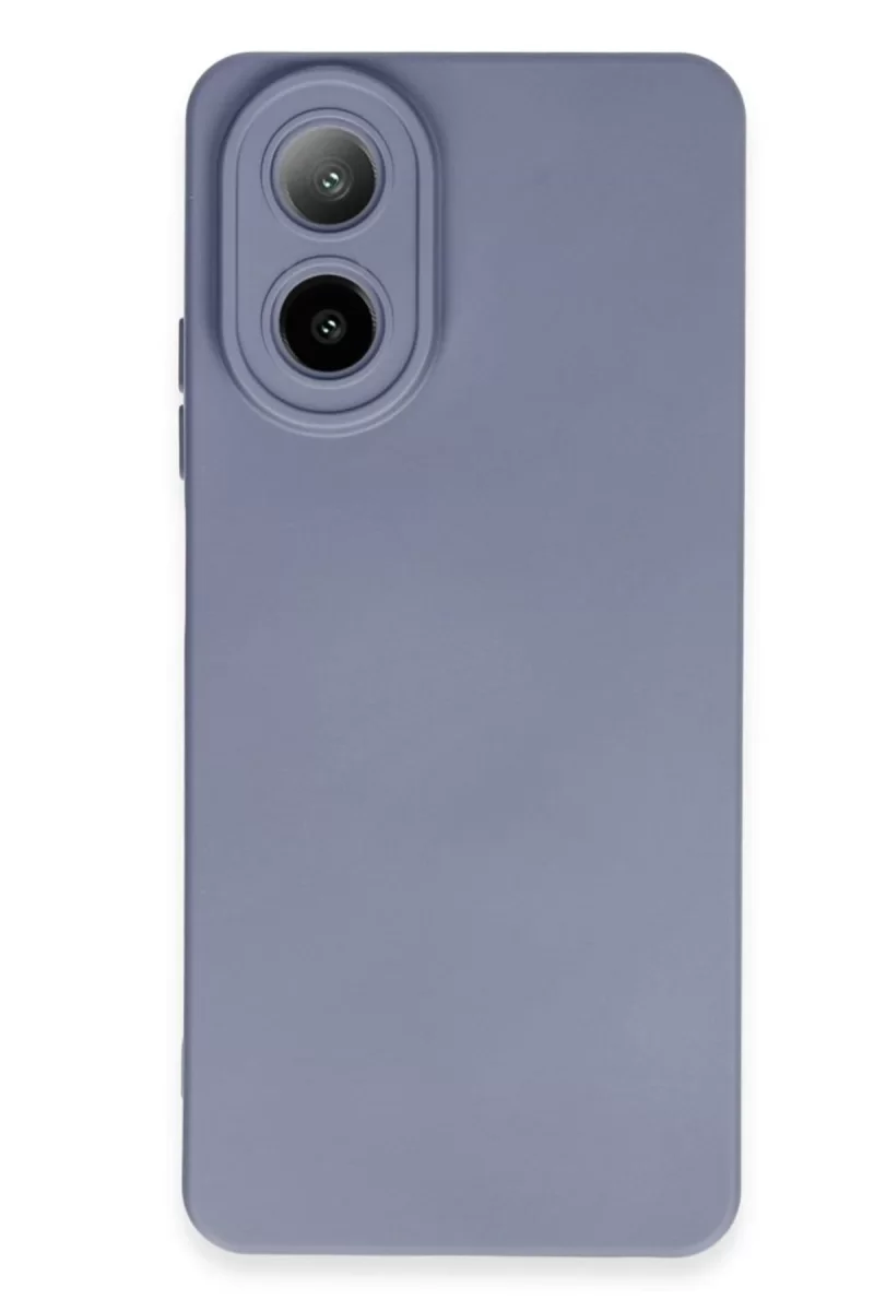 Newface Oppo A38 Kılıf Nano içi Kadife Silikon - Gri