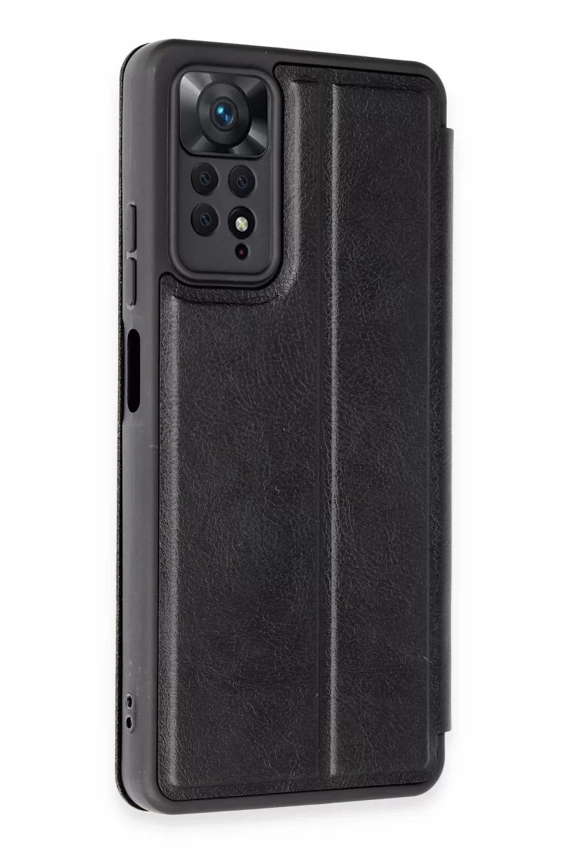 Newface Xiaomi Redmi Note 12 Pro 4G Kılıf Flip Cover - Siyah