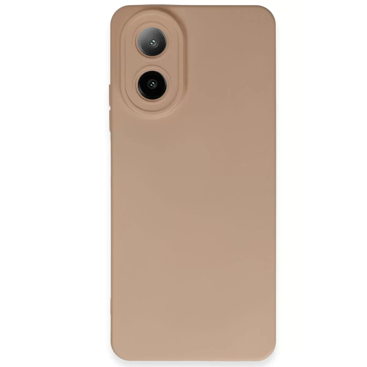 Newface Oppo A38 Kılıf Nano içi Kadife Silikon - Pudra