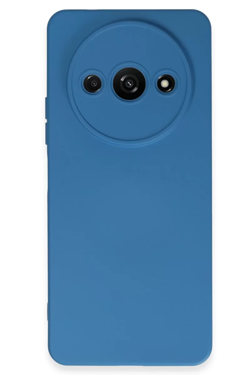 Newface Xiaomi Redmi A3 4G Kılıf Nano içi Kadife Silikon - Mavi