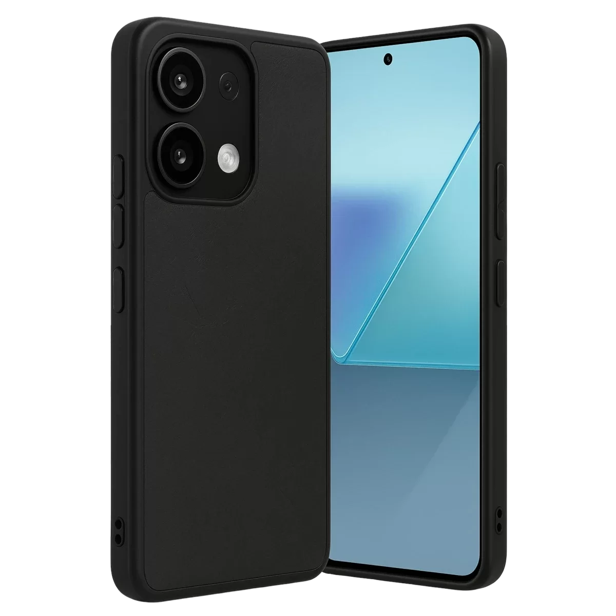 Newface Xiaomi Redmi Note 13 Pro 4G Kılıf Aras Deri Kapak - Siyah