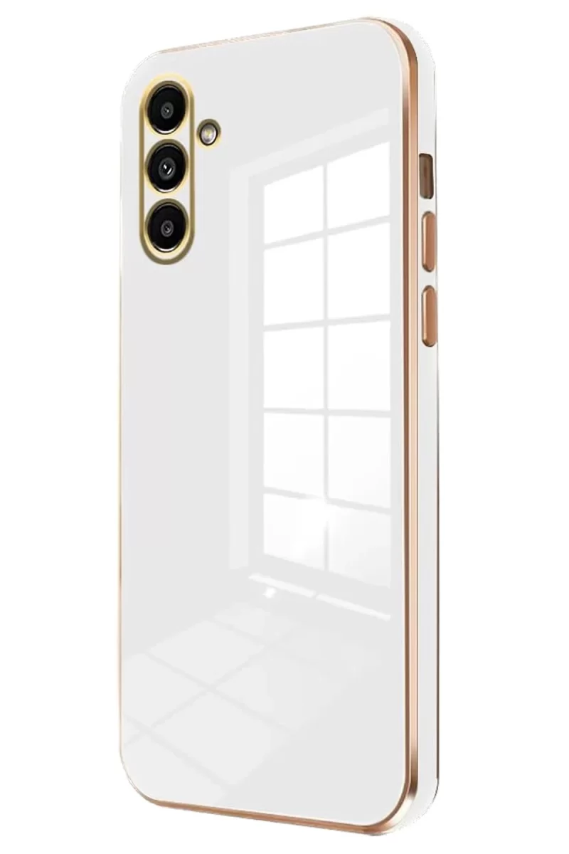 Newface Samsung Galaxy A35 5G Kılıf Volet Silikon - Beyaz