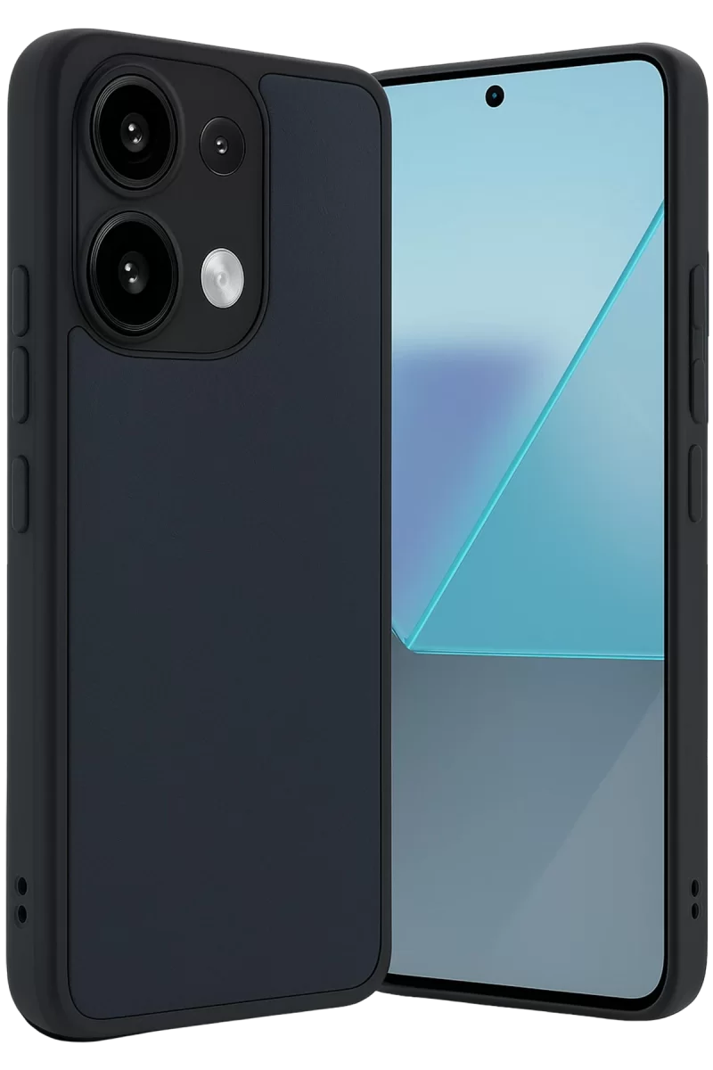 Newface Xiaomi Redmi Note 13 Pro 4G Kılıf Aras Deri Kapak - Lacivert