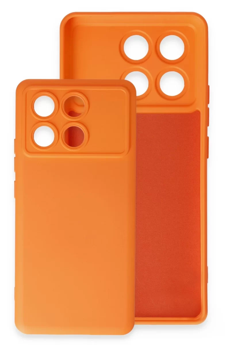 Newface Xiaomi Poco X6 Pro Kılıf Nano içi Kadife Silikon - Pudra