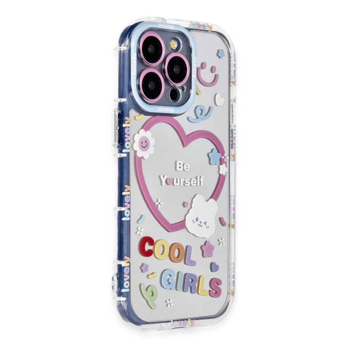 Newface Apple iPhone 14 Pro Max Kılıf Reflexion Desenli Kapak - Desen 1