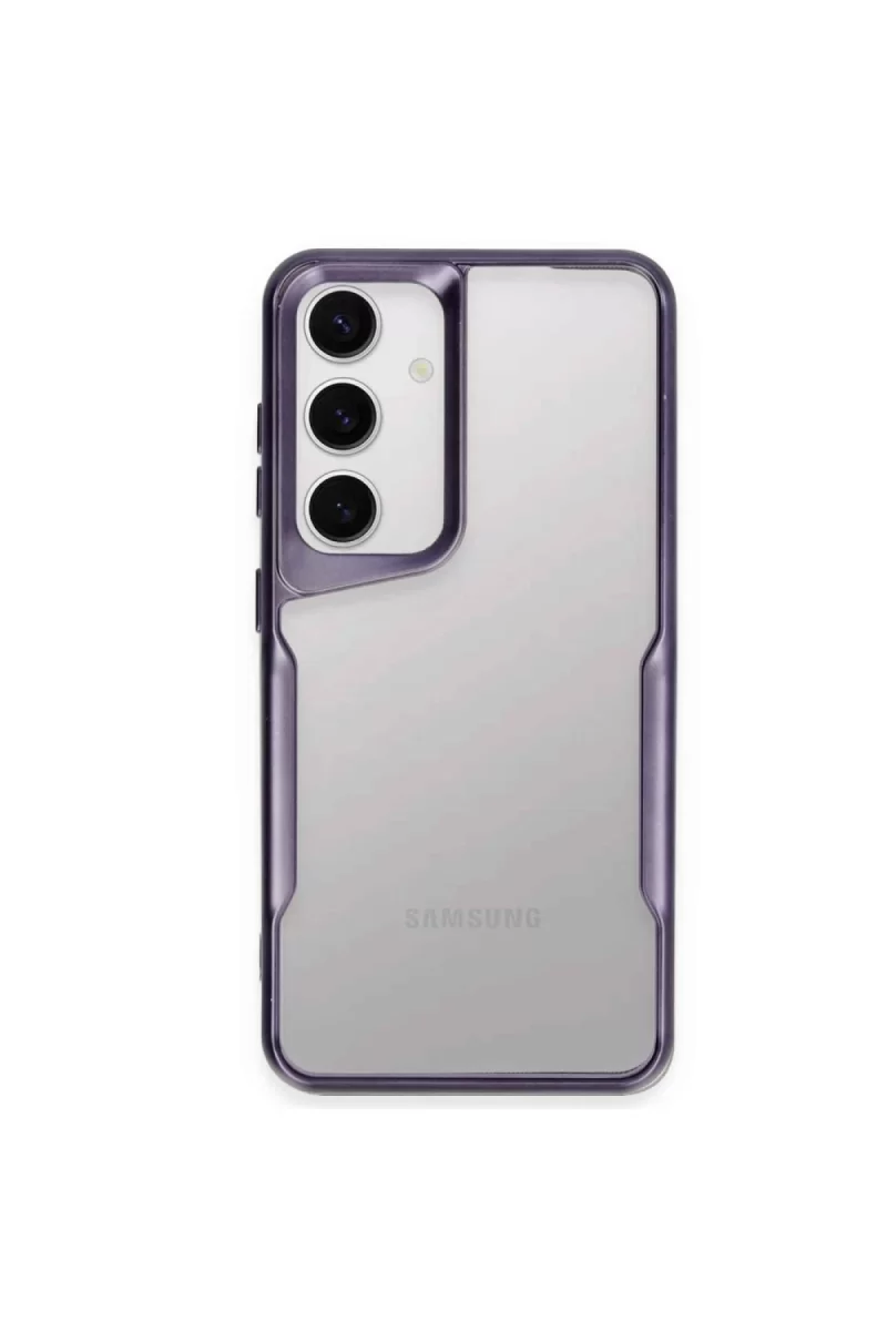 Newface Samsung Galaxy A55 5G Kılıf Boyi Silikon Kapak - Derin Mor