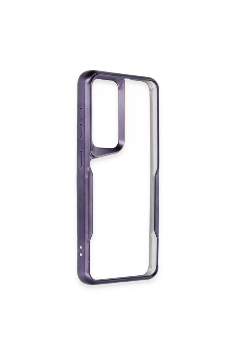 Newface Samsung Galaxy A55 5G Kılıf Boyi Silikon Kapak - Derin Mor