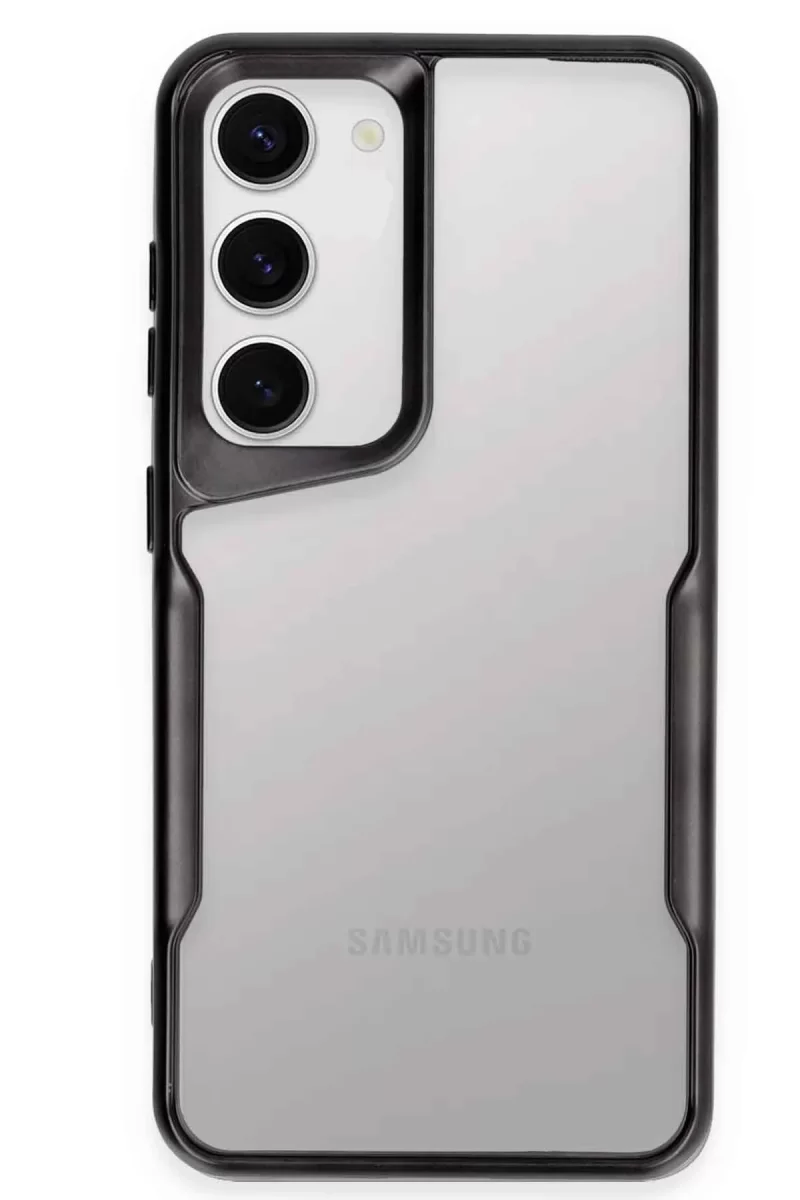 Newface Samsung Galaxy S23 Kılıf Boyi Silikon Kapak - Siyah