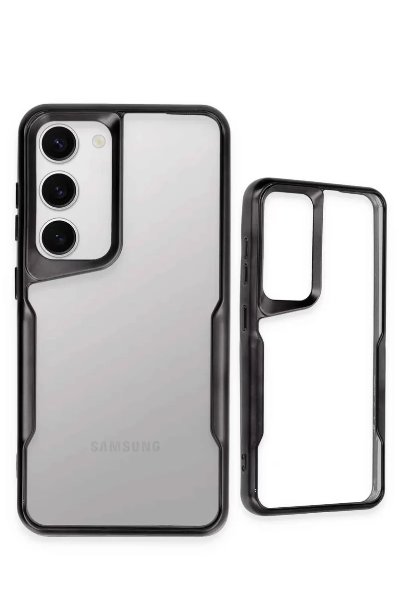 Newface Samsung Galaxy S23 Kılıf Boyi Silikon Kapak - Siyah
