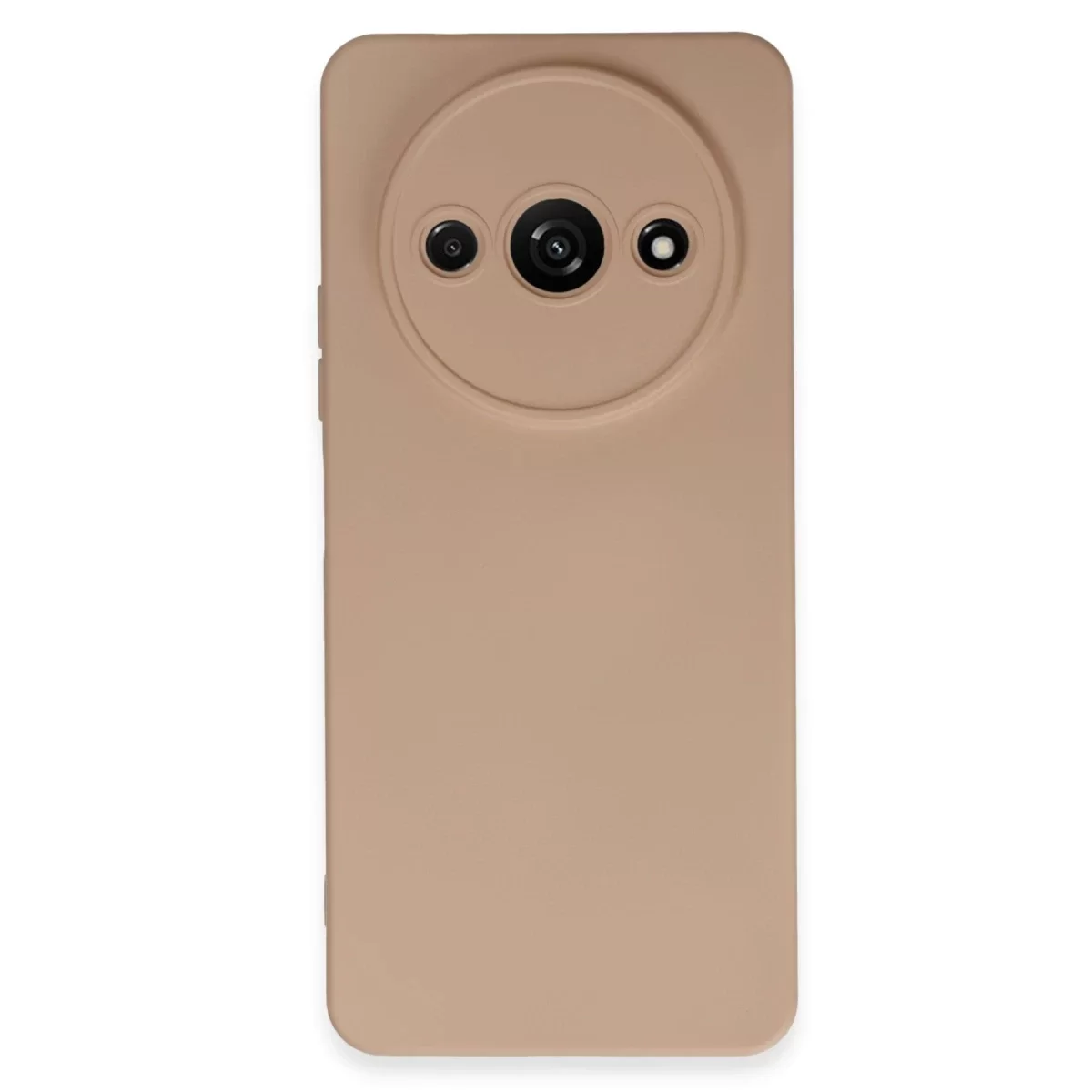 Newface Xiaomi Redmi A3 4G Kılıf Nano içi Kadife Silikon - Pudra