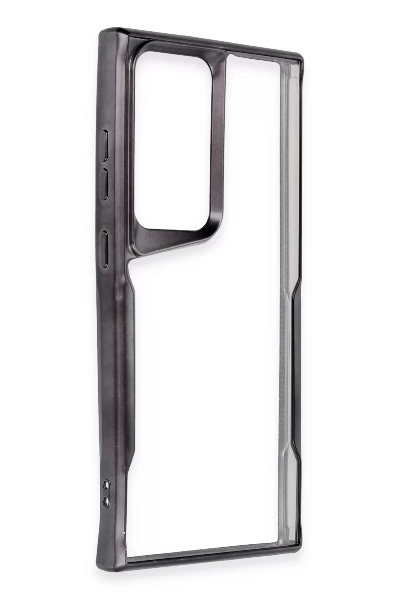Newface Samsung Galaxy S23 Ultra Kılıf Boyi Silikon Kapak - Siyah