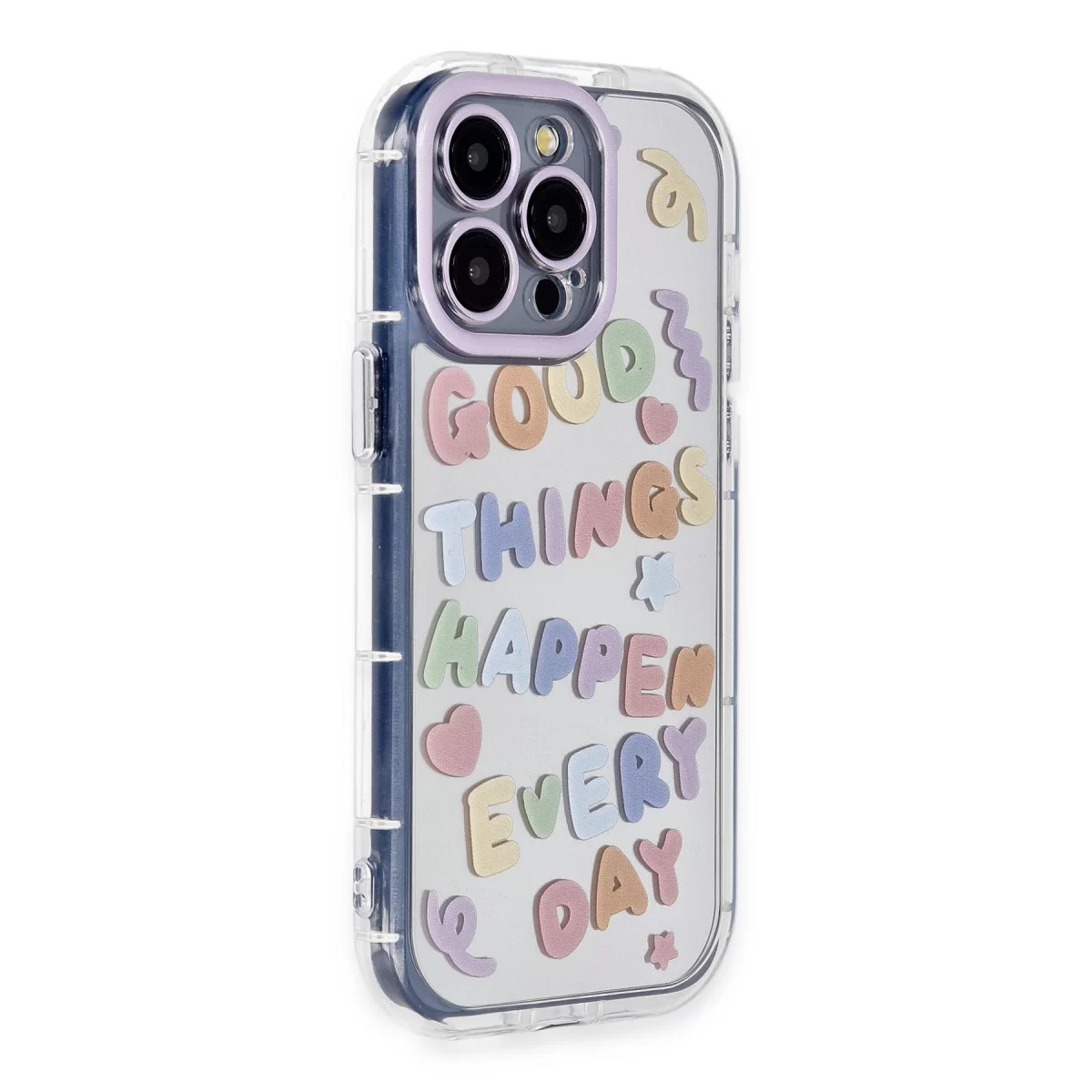Newface Apple iPhone 14 Pro Max Kılıf Reflexion Desenli Kapak - Desen 7