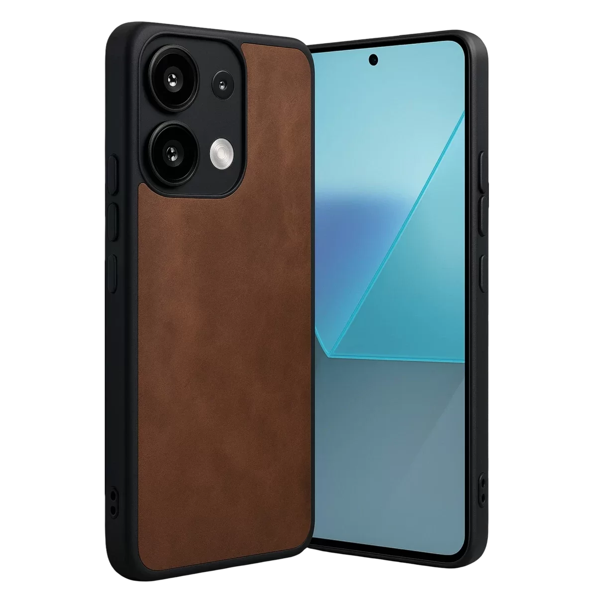 Newface Xiaomi Redmi Note 13 Pro 5G Kılıf Aras Deri Kapak - Taba