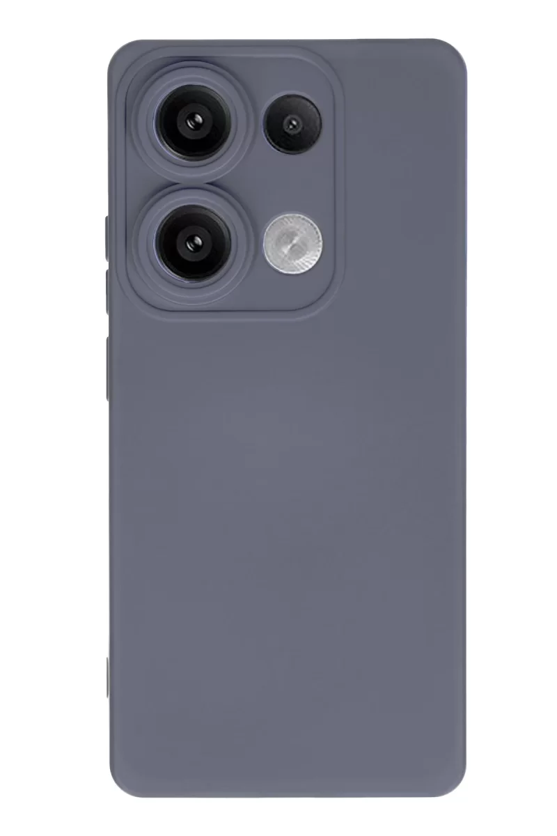 Newface Xiaomi Redmi Note 13 4G Kılıf Nano içi Kadife Silikon - Gri