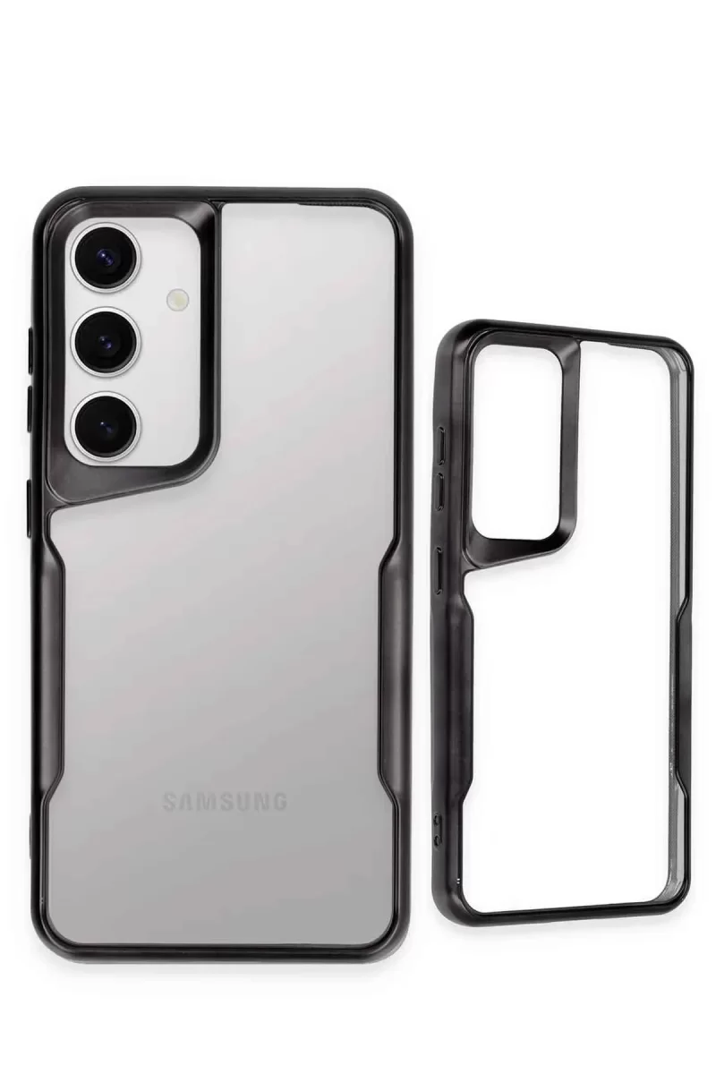 Newface Samsung Galaxy S24 Kılıf Boyi Silikon Kapak - Gümüş
