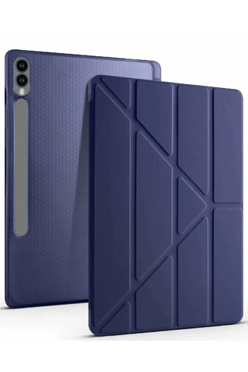 Newface Samsung Galaxy X610 Tab S9 FE Plus 12.4 Kılıf Kalemlikli Mars Tablet Kılıfı - Lacivert