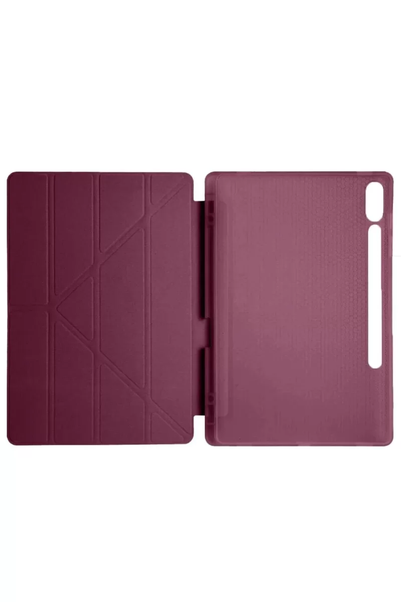 Newface Samsung Galaxy X610 Tab S9 FE Plus 12.4 Kılıf Kalemlikli Mars Tablet Kılıfı - Mürdüm