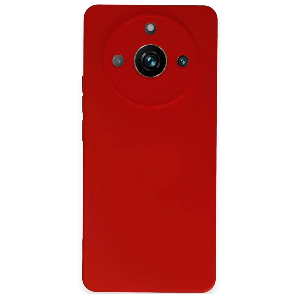 Newface Realme 11 Pro Kılıf Nano içi Kadife Silikon - Kırmızı