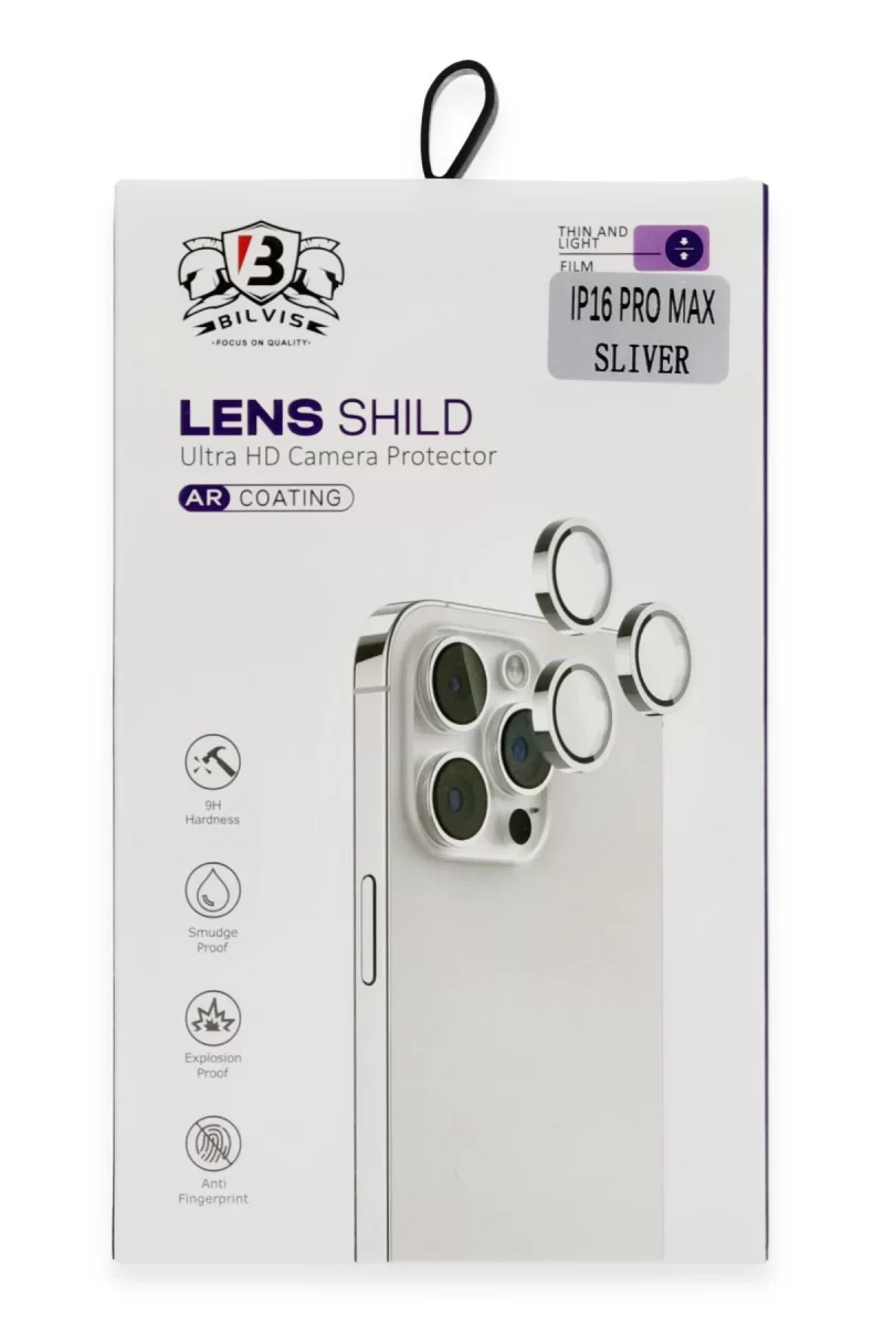 Newface Apple iPhone 16 Pro Max Bilvis Titan Kamera Lens - Titan Gri