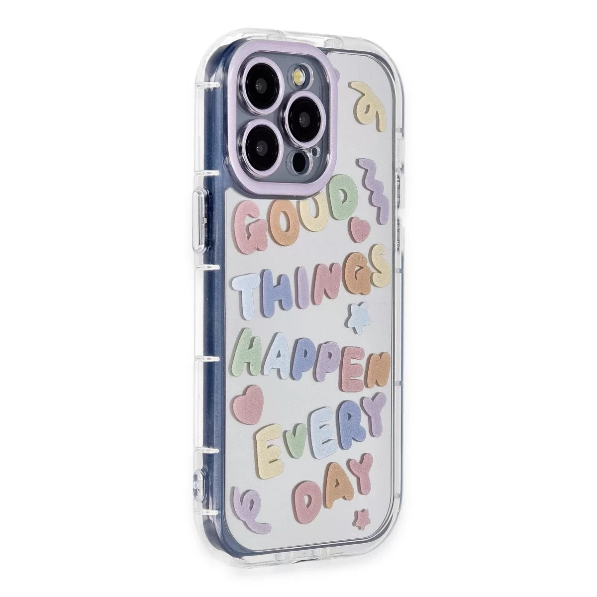 Newface Apple iPhone 15 Pro Max Kılıf Reflexion Desenli Kapak - Desen 7
