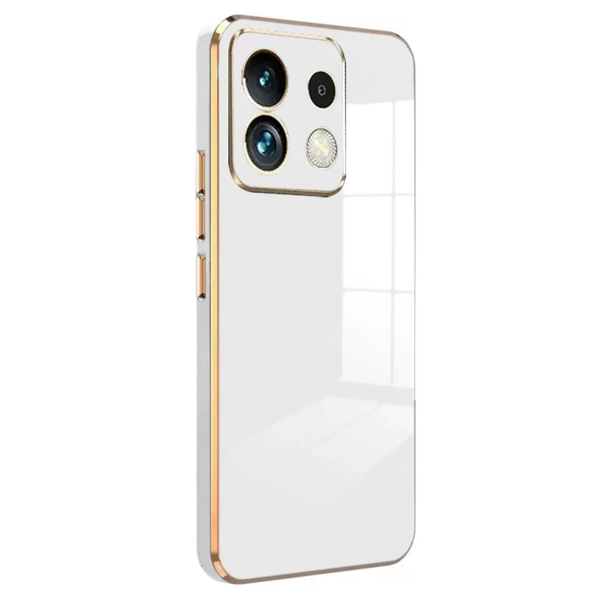 Newface Xiaomi Poco M6 Pro 4G Kılıf Volet Silikon - Beyaz