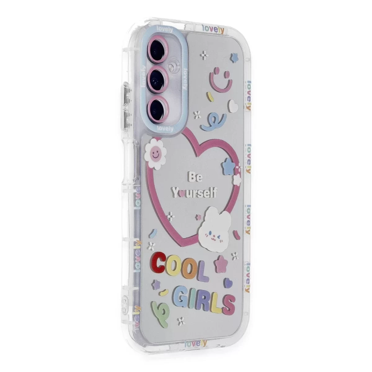 Newface Samsung Galaxy A05S Kılıf Reflexion Desenli Kapak - Desen 1