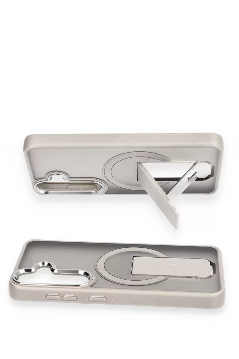 Newface Samsung Galaxy S24 Tork Magsafe Standlı Kapak - Lacivert