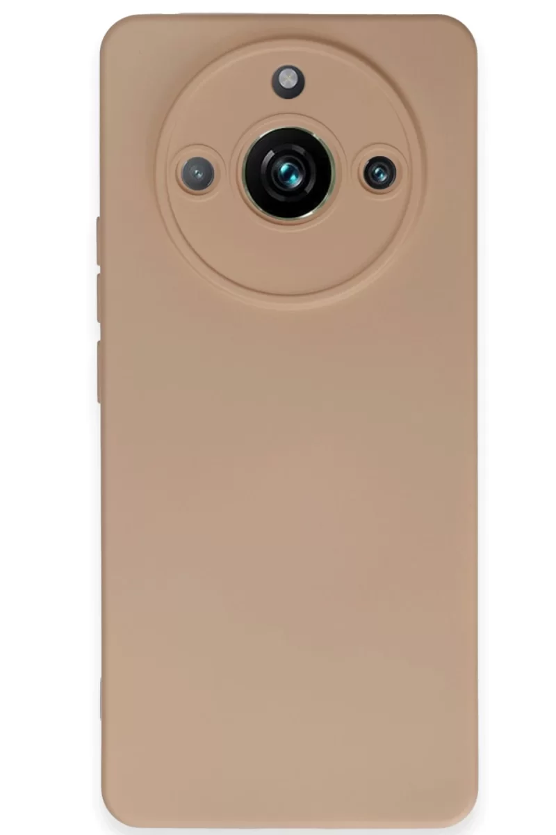 Newface Realme 11 Pro Kılıf Nano içi Kadife Silikon - Pudra