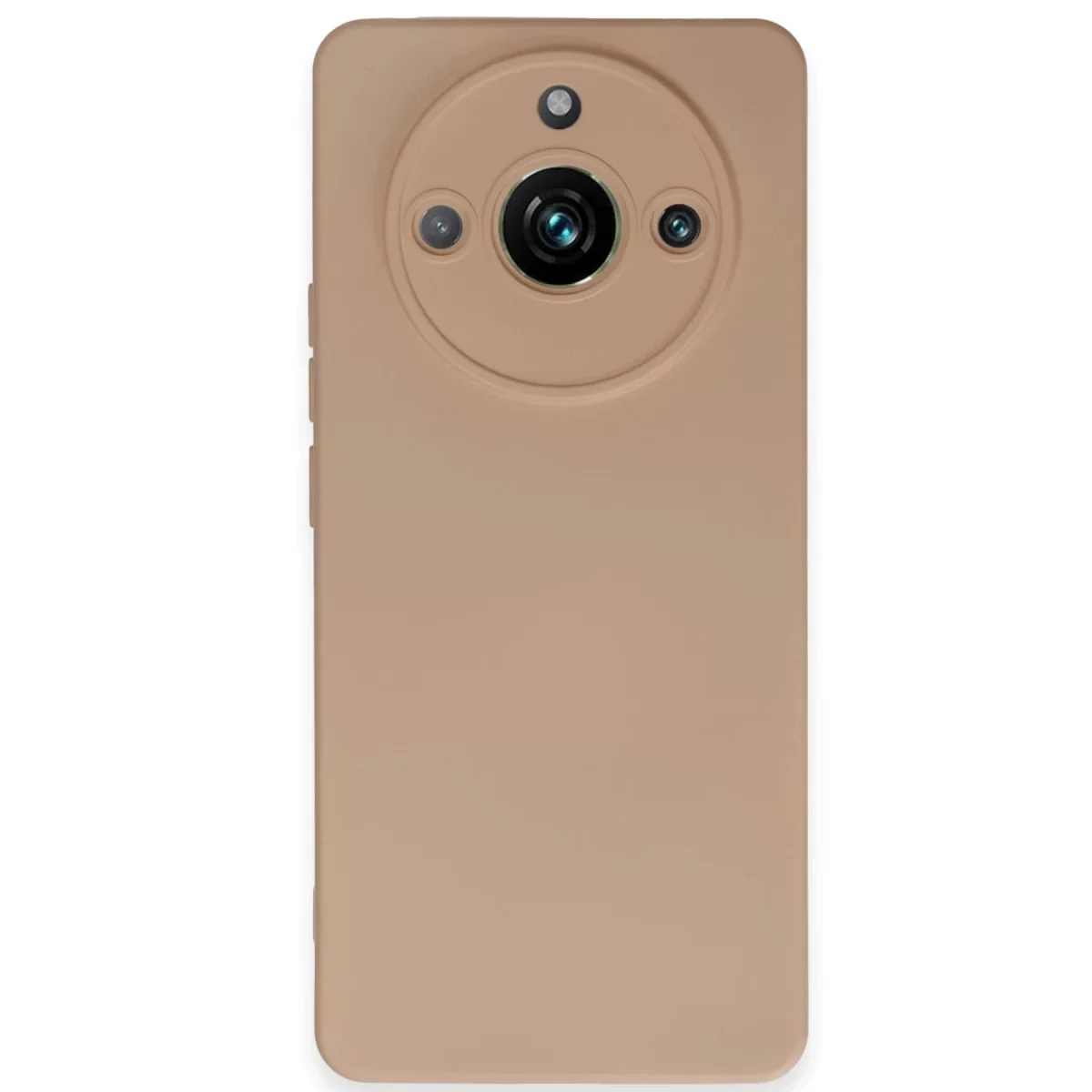 Newface Realme 11 Pro Kılıf Nano içi Kadife Silikon - Pudra