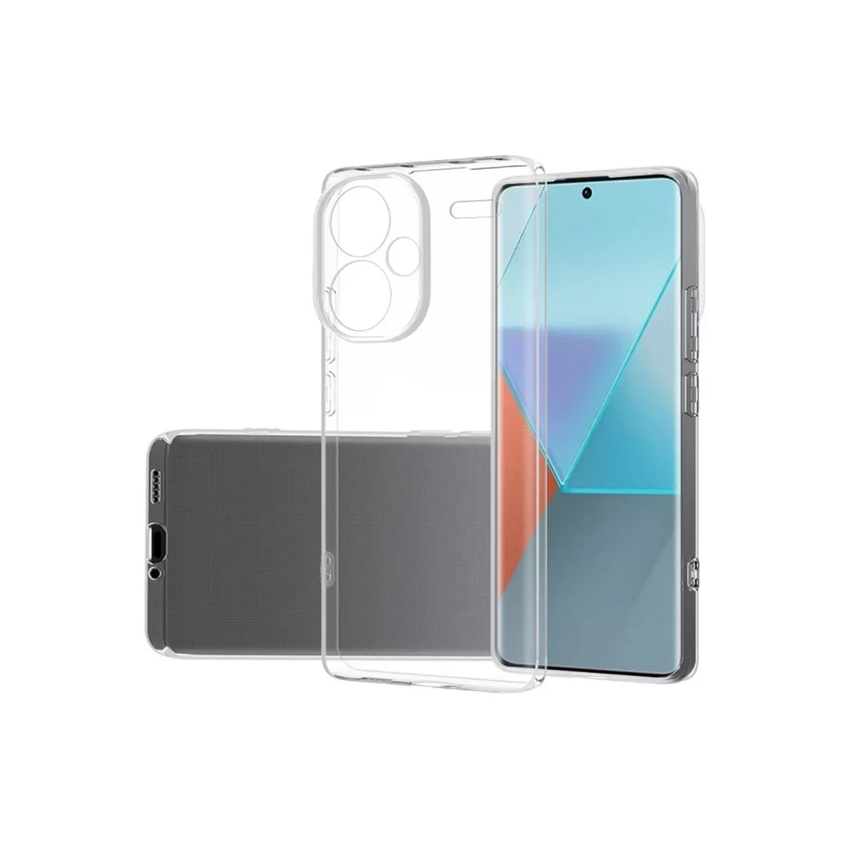 Newface Xiaomi Redmi Note 13 Pro Plus Kılıf Lüx Şeffaf Silikon