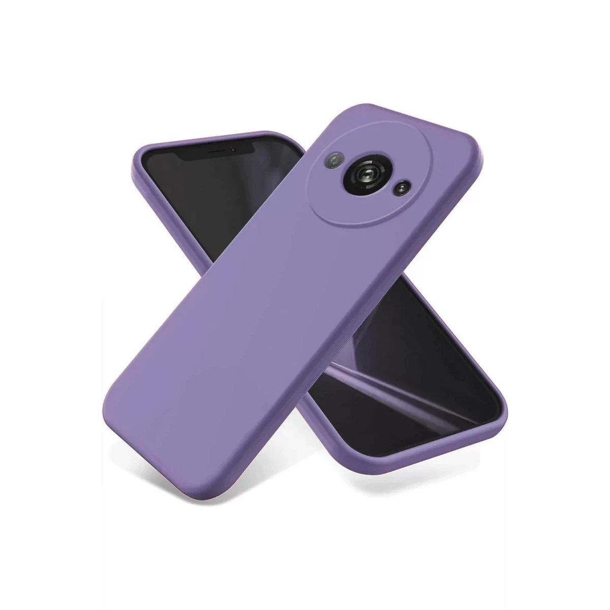 Newface Xiaomi Redmi A3 4G Kılıf First Silikon - Lila