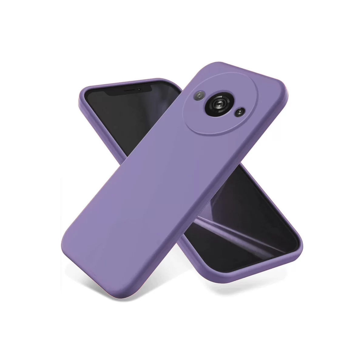 Newface Xiaomi Redmi A3 4G Kılıf First Silikon - Lila