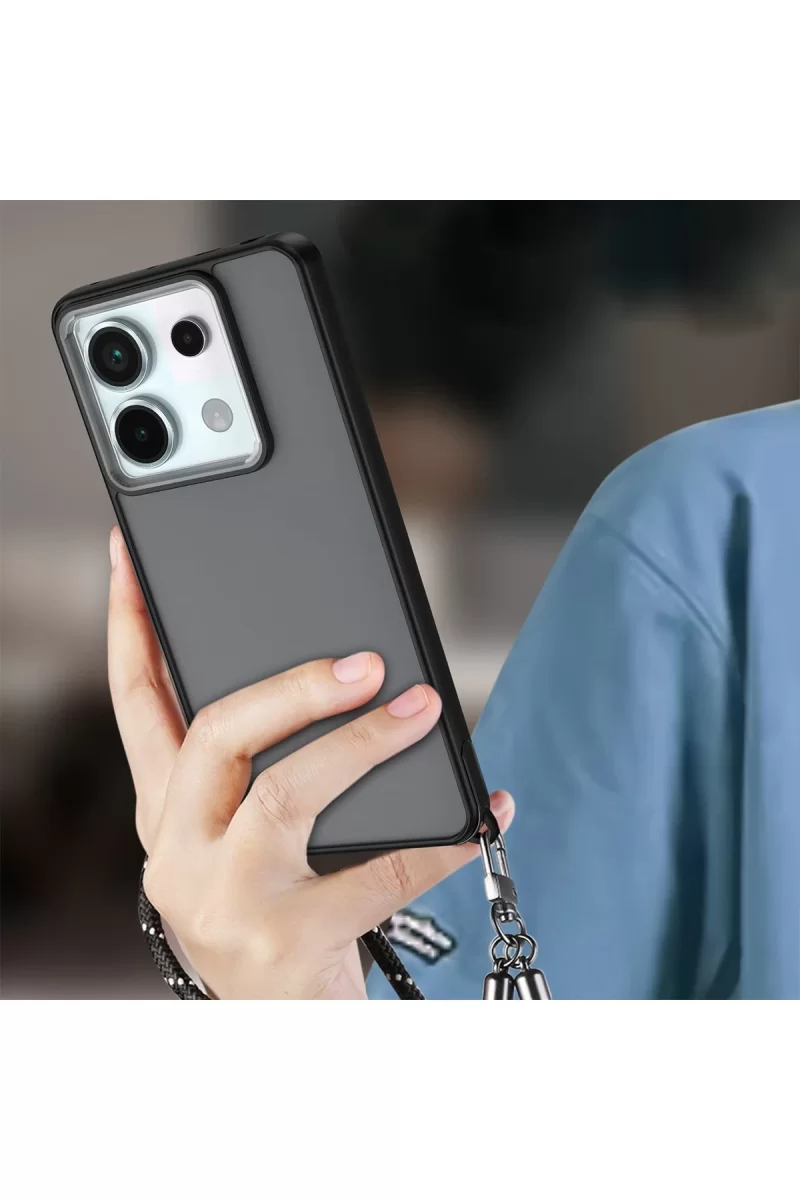 Newface Xiaomi Redmi Note 13 Pro 5G Kılıf Elegant Kapak - Siyah