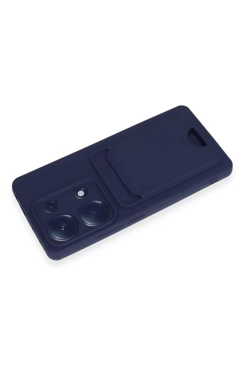 Newface Xiaomi Redmi Note 13 Pro 4G Kılıf Kelvin Kartvizitli Silikon - Lacivert