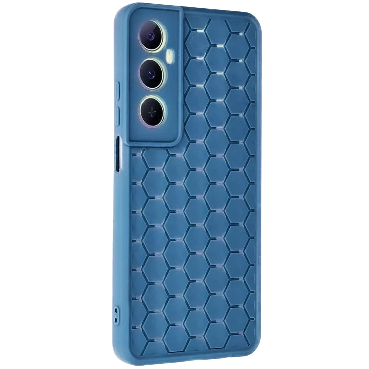 Newface Realme C65 Kılıf Petek Silikon Kapak - Mavi