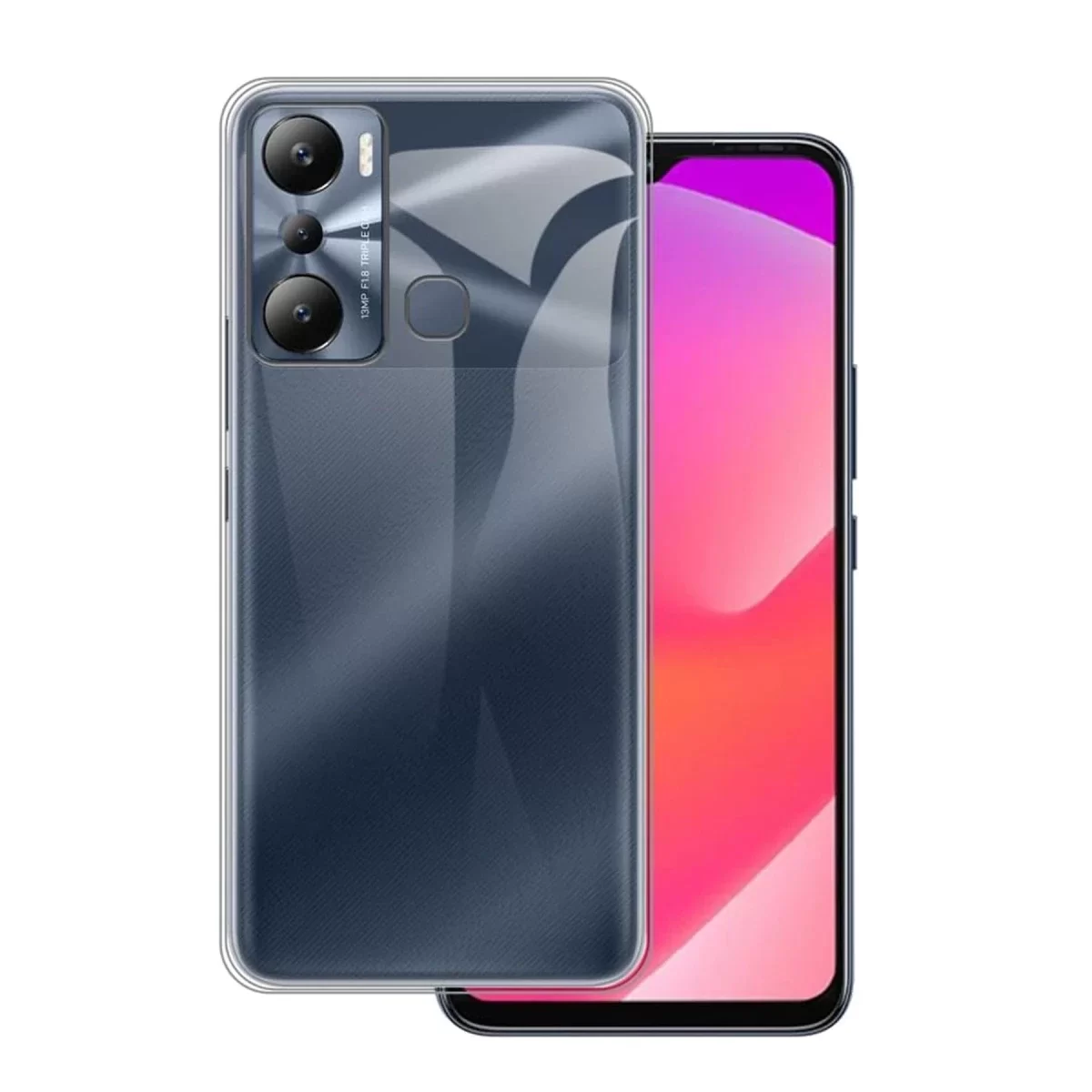 Newface İnfinix Hot 20i Kılıf Lüx Şeffaf Silikon