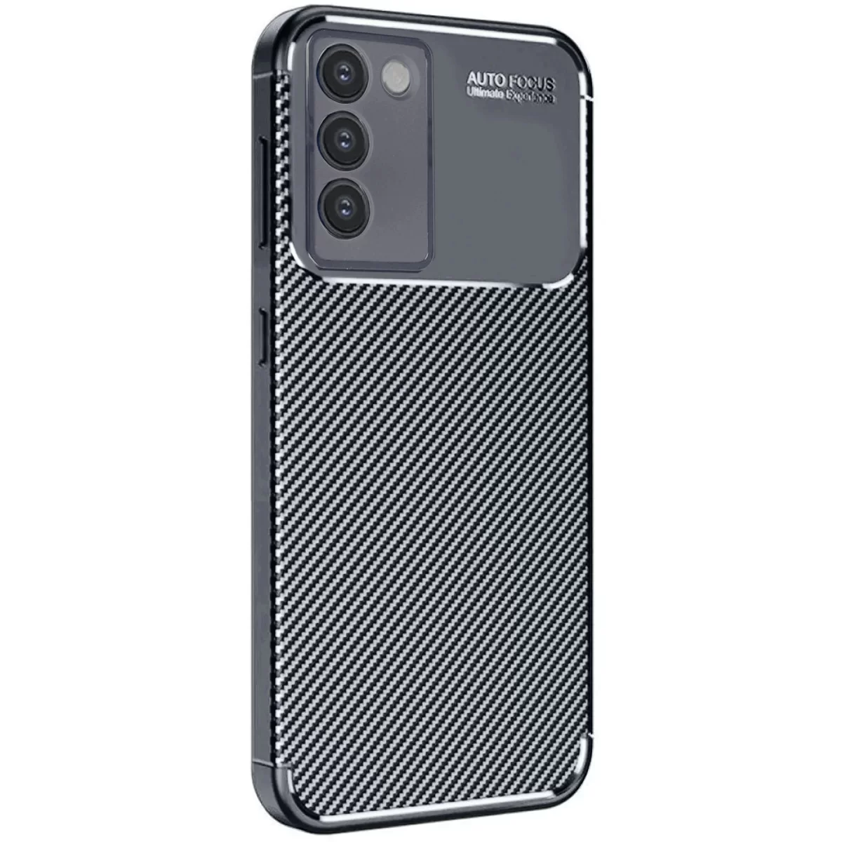 Newface Vivo V30 Lite 4G Kılıf Auto Focus Karbon Kapak - Siyah