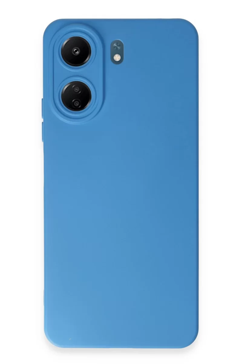 Newface Xiaomi Redmi 13C Kılıf Nano içi Kadife Silikon - Mavi