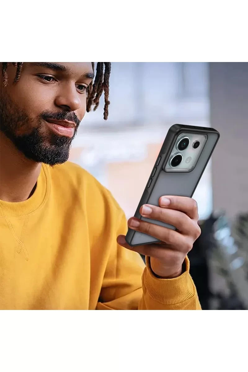 Newface Xiaomi Redmi Note 13 Pro 5G Kılıf Elegant Kapak - Pudra