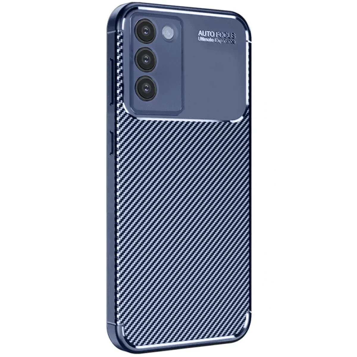 Newface Vivo V30 Lite 4G Kılıf Auto Focus Karbon Kapak - Lacivert