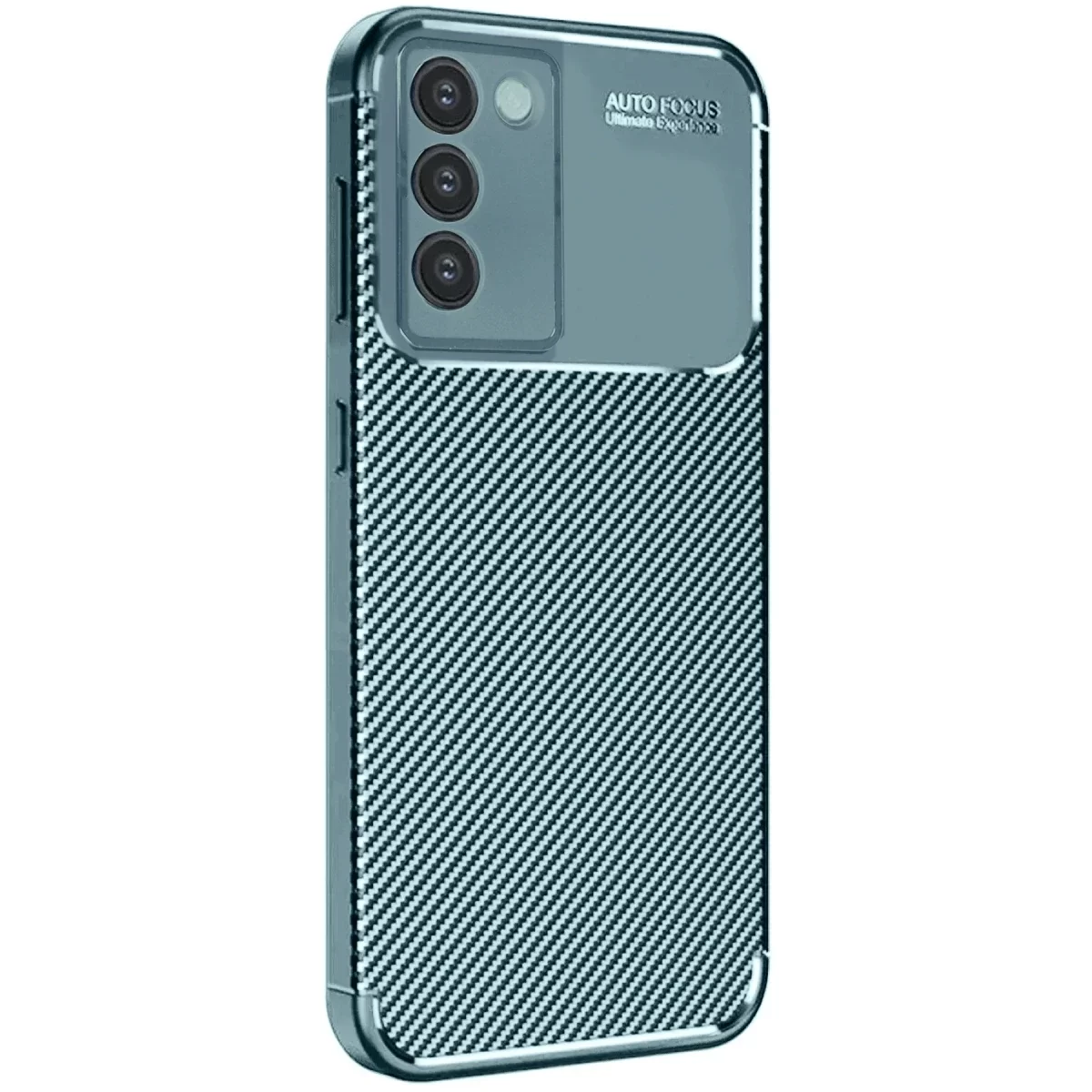 Newface Vivo V30 Lite 4G Kılıf Auto Focus Karbon Kapak - Koyu Yeşil