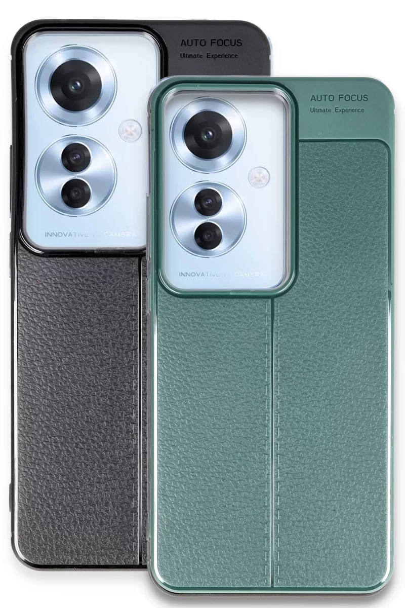 Newface Oppo Reno 11F Kılıf Auto Focus Kapak - Koyu Yeşil