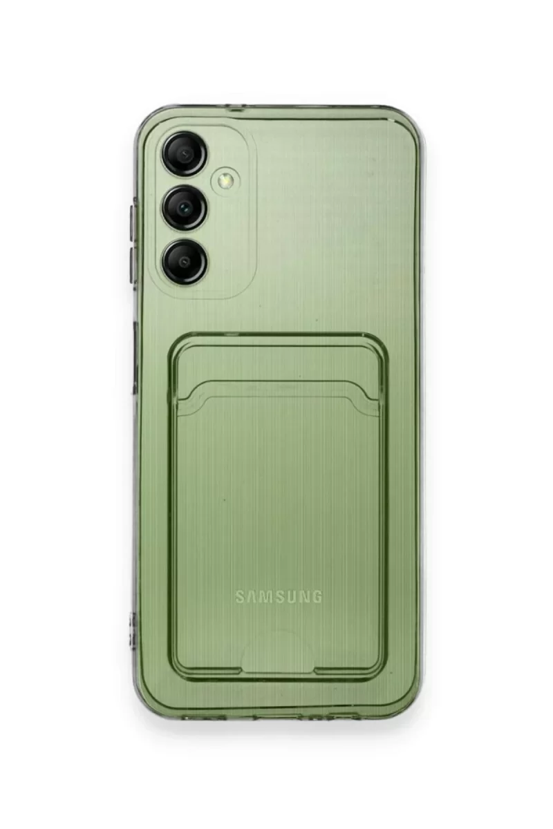 Newface Samsung Galaxy M15 Kılıf Kart Şeffaf Silikon - Şeffaf