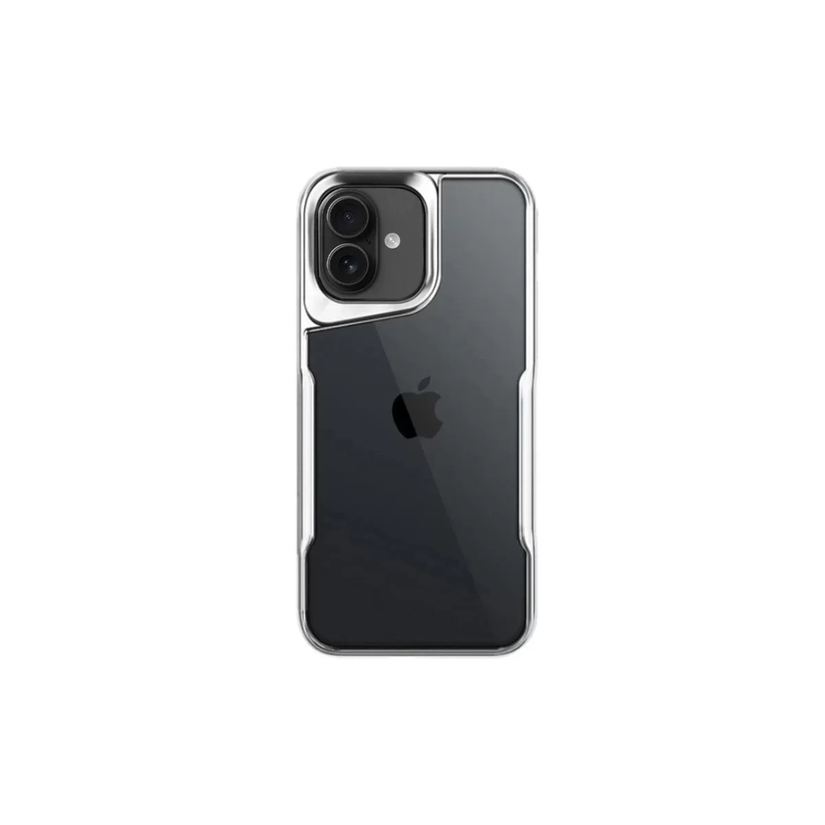 Newface Apple iPhone 16 Plus Kılıf Boyi Silikon Kapak - Gümüş