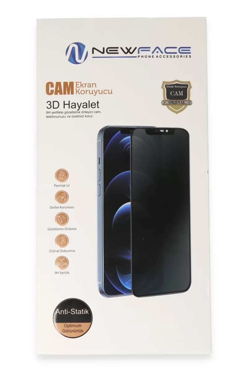 Newface Samsung Galaxy A35 5G 3D Antistatik Hayalet Cam Ekran Koruyucu