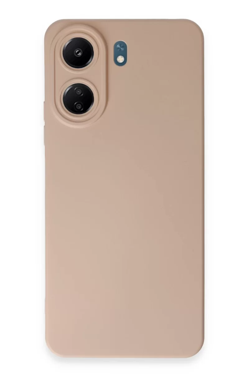 Newface Xiaomi Redmi 13C Kılıf Nano içi Kadife Silikon - Pudra